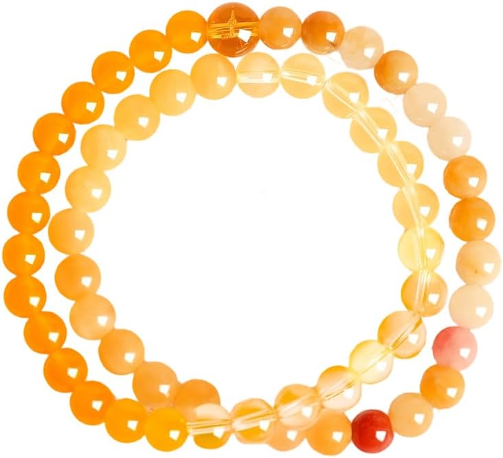 Women's Double-Circle Five Elements (Gold/Wood/Water/Fire/Earth) Feng Shui Bracelet - Crystal Wealth Bracelet | Balances Energy, Brings Good Luck, Abundance & Positive Vibes for Daily Wear