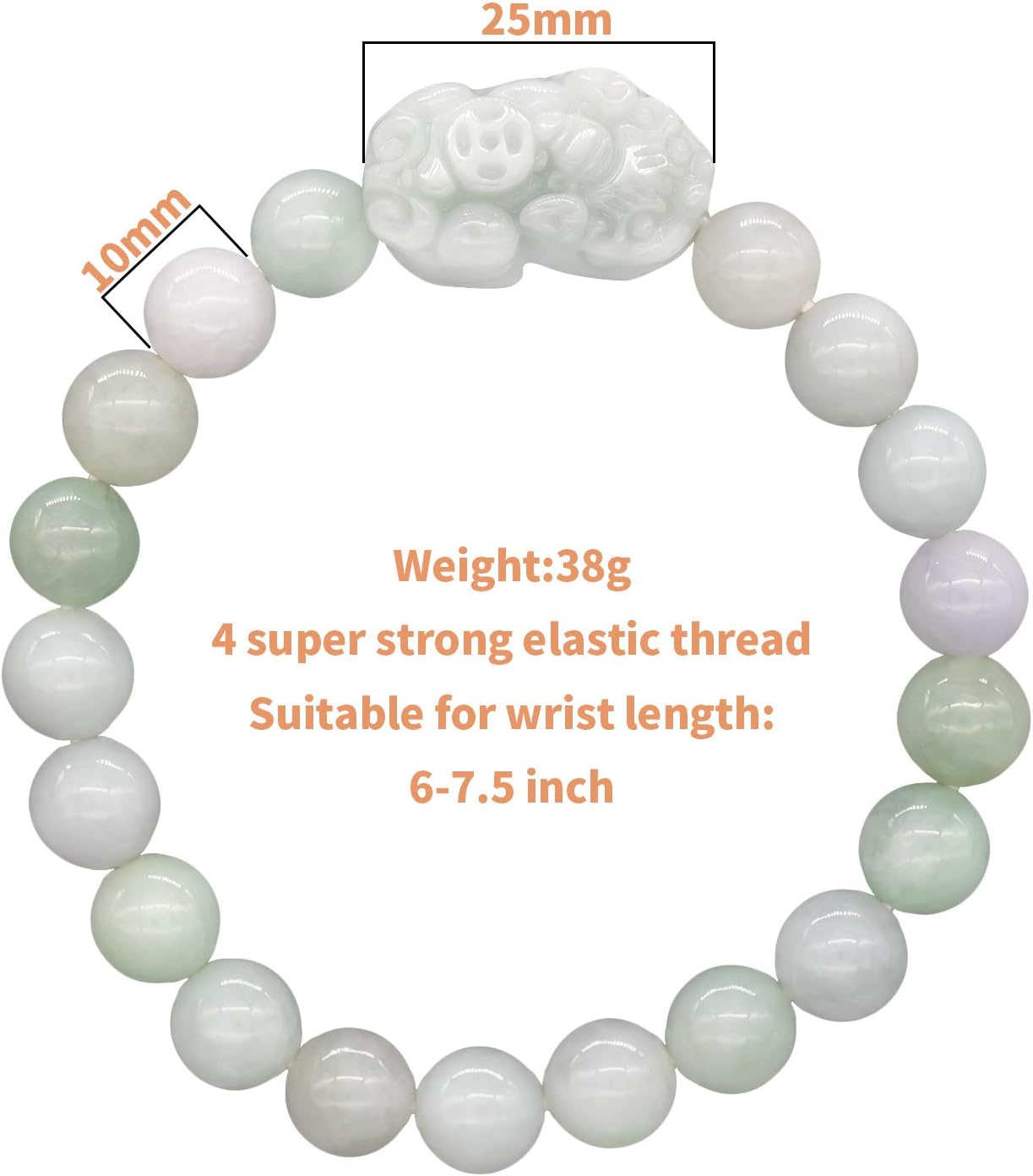 Fengshui Porsperity Jade Bracelet Lucky Charm Feng Shui Black Obsidian Wealth Bracelet Gift for Men Women with Gold Plated Pi Xiu Pi Yao Attract Wealth Good Luck