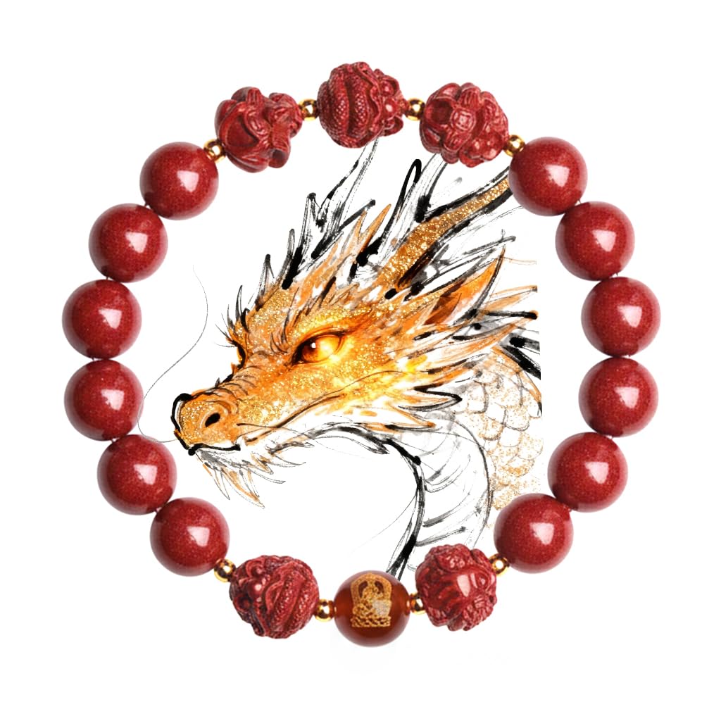 Feng Shui cinnabar bracelet: attracts wealth and good fortune, protects against misfortune, and serves as an auspicious zodiac bracelet—a spiritual accessory that attracts wealth and love while accumulating positive energy.