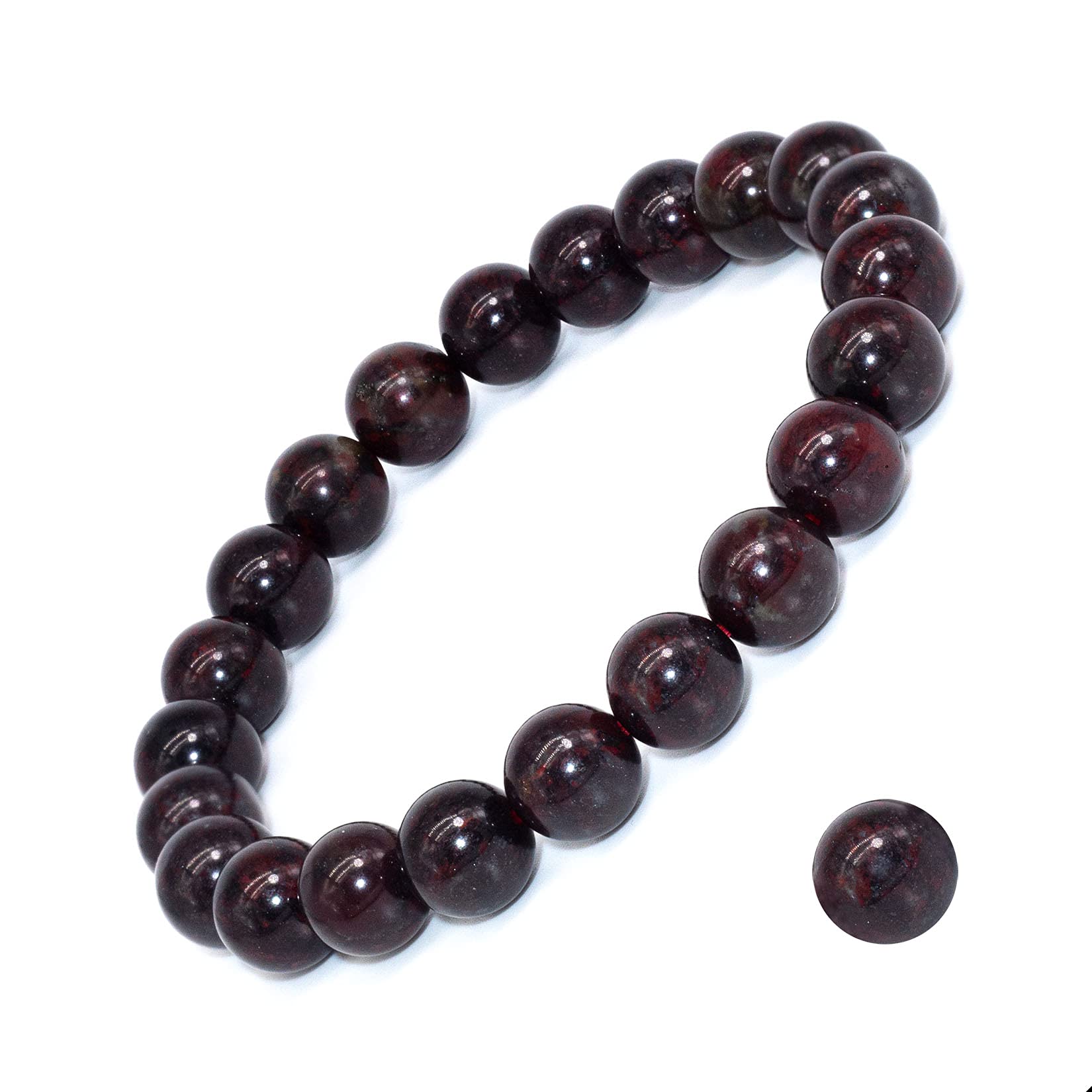 Natural Gemstone Stretch Bracelet, Handmade Unisex Crystal Bracelets for Meditation, Yoga, Spiritual Healing & Positive Energy