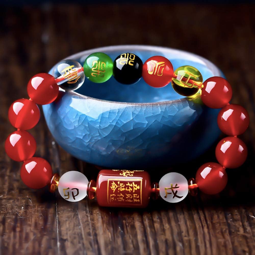 Feng Shui Obsidian Five-Element Wealth Prosperity Bracelet