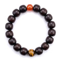 Meditation Bead Bracelets, Handcrafted Sandalwood Prayer Beads, Buddhist Blessing Rosewood Bracelets