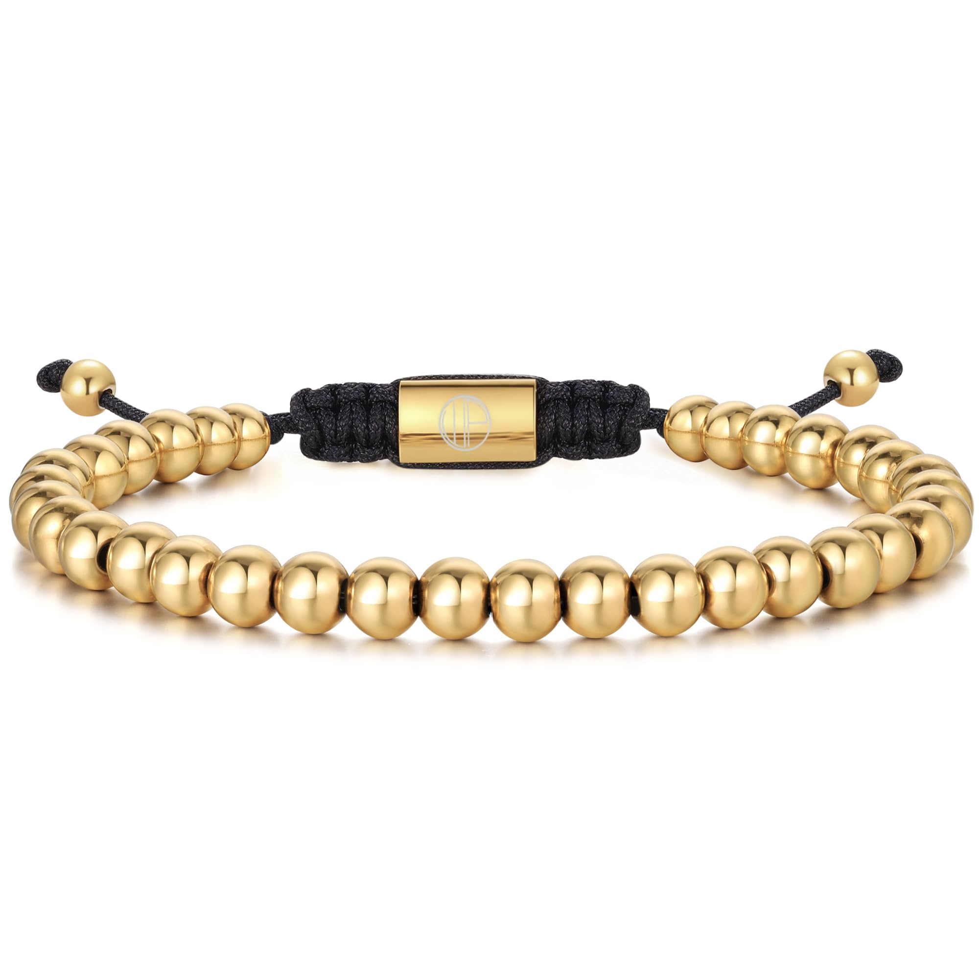 Gold-Plated Bracelets for Men 18K Gold Plated Franco Link Chain Stainless Steel Bracelet Adjustable Bracelet Mens Jewelry Birthday Gift