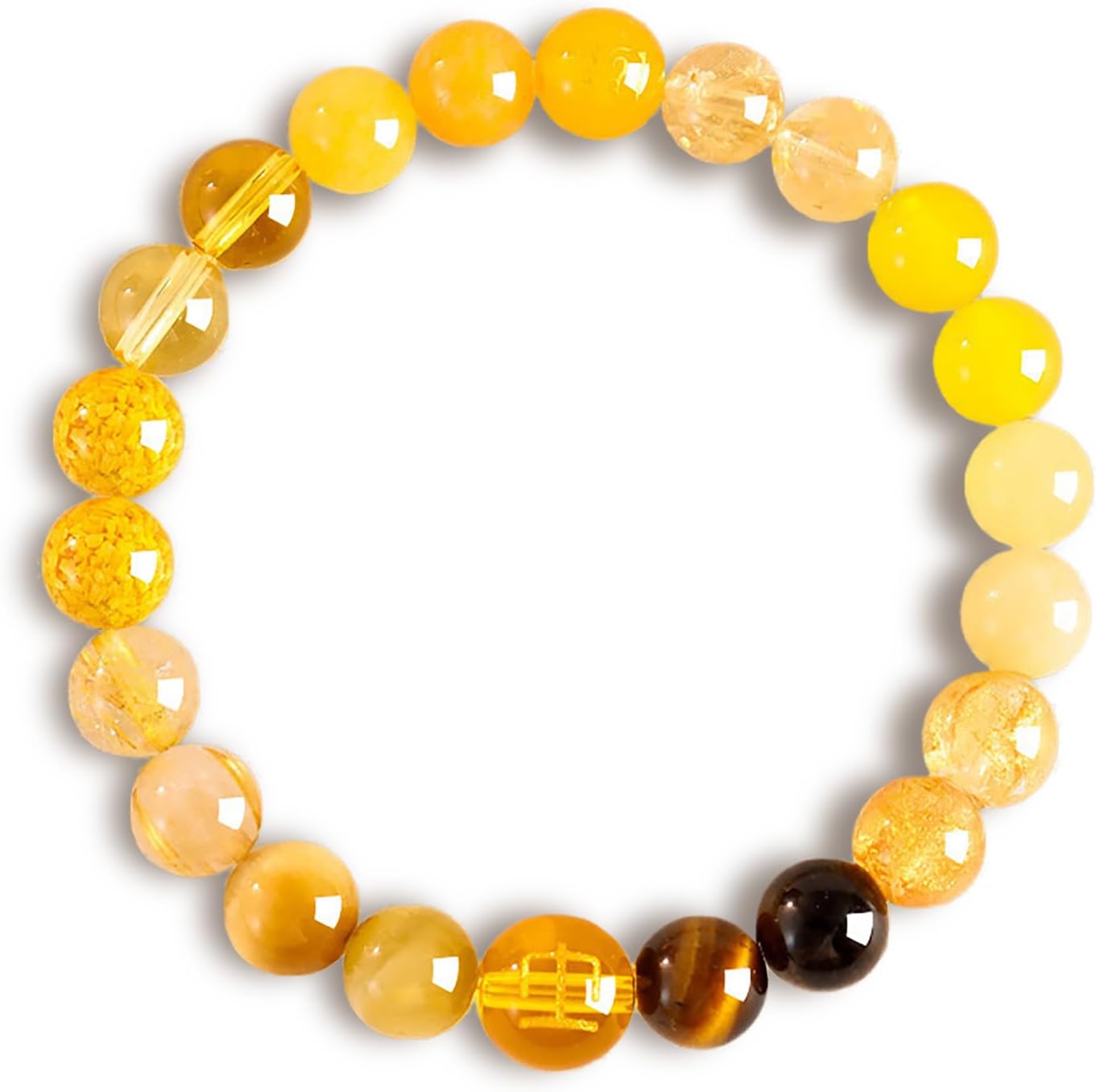 Five Elements Balance Feng Shui Bracelet – Energy Cycle Jewelry for Men Women – Original Crystal Design for Good Luck, Abundance, Protection & Harmony