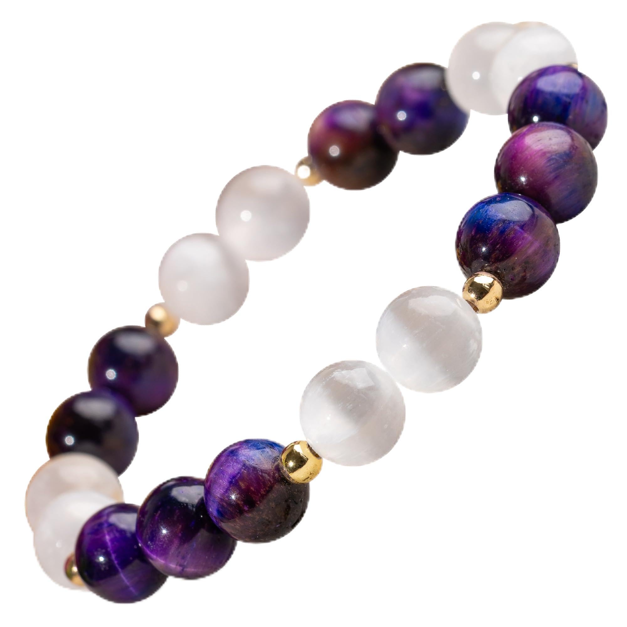 Manifestation Bracelet for Women & Men, Prosperity Bracelet with Money Crystals & Natural Stone for Abundance, Goal Attraction, & Positive Intentions