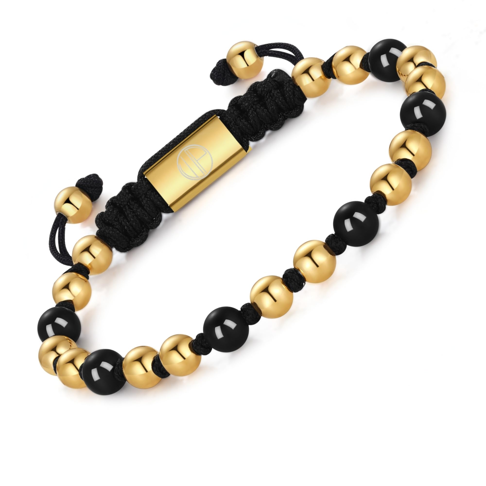 Gold-Plated Bracelets for Men 18K Gold Plated Franco Link Chain Stainless Steel Bracelet Adjustable Bracelet Mens Jewelry Birthday Gift