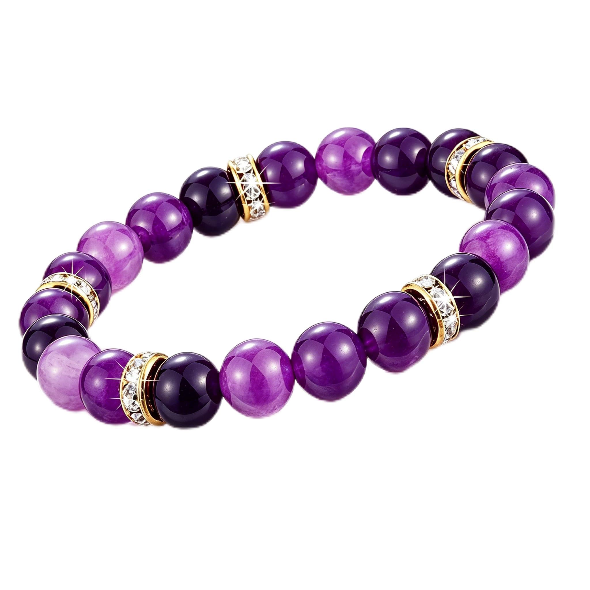Healing Bead Bracelet—A rose quartz and chakra crystal bracelet that helps relieve anxiety and reduce stress; this soothing, stretchy bracelet calms both body and mind, making it perfect for yoga, meditation, and everyday wear