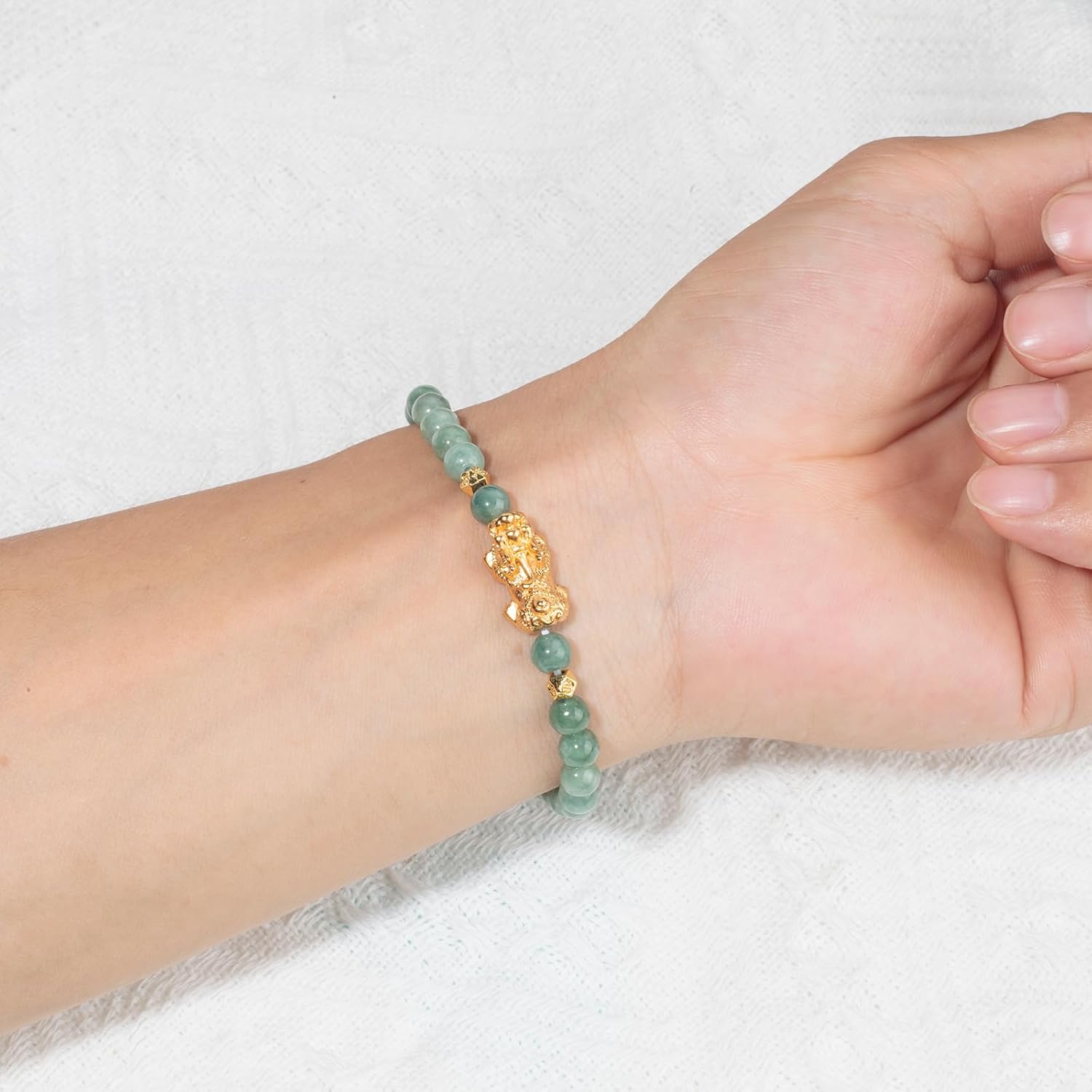 Fengshui Wealth Bracelet Green Real Jade Bracelet For Women Attract Lucky Wealthy Bracelets
