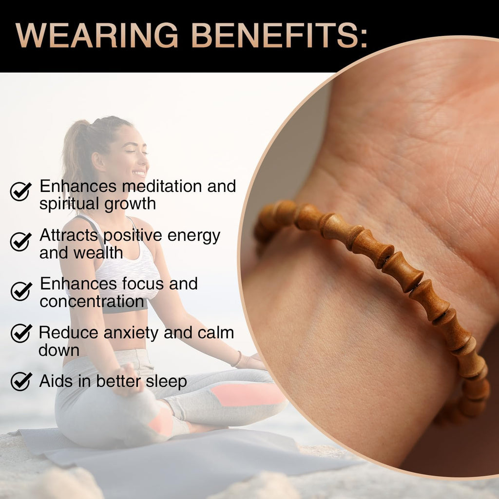 Handcrafted from authentic sandalwood, these beads emit a soothing fragrance and are ideal for Buddhist practice, meditation, and prayer.