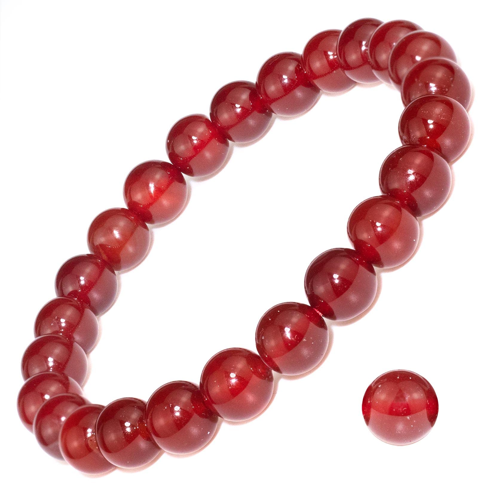 Natural Gemstone Stretch Bracelet, Handmade Unisex Crystal Bracelets for Meditation, Yoga, Spiritual Healing & Positive Energy