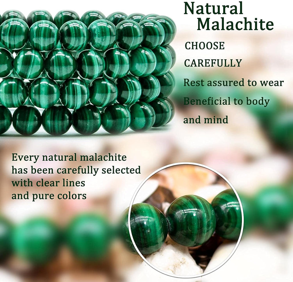 Natural Gemstone Stretch Bracelet, Handmade Unisex Crystal Bracelets for Meditation, Yoga, Spiritual Healing & Positive Energy