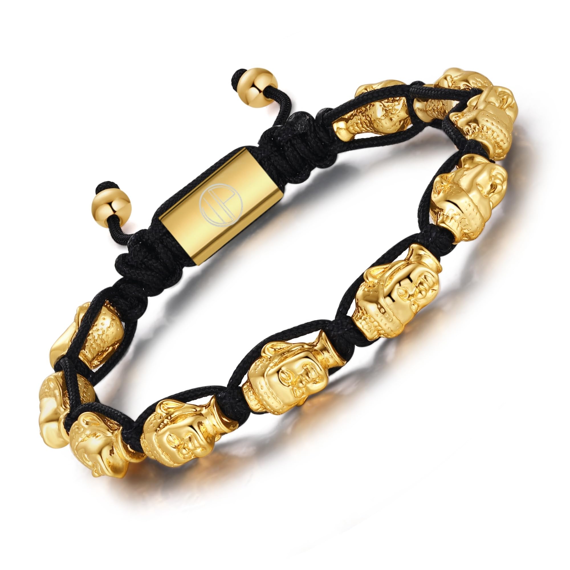 Gold-Plated Bracelets for Men 18K Gold Plated Franco Link Chain Stainless Steel Bracelet Adjustable Bracelet Mens Jewelry Birthday Gift