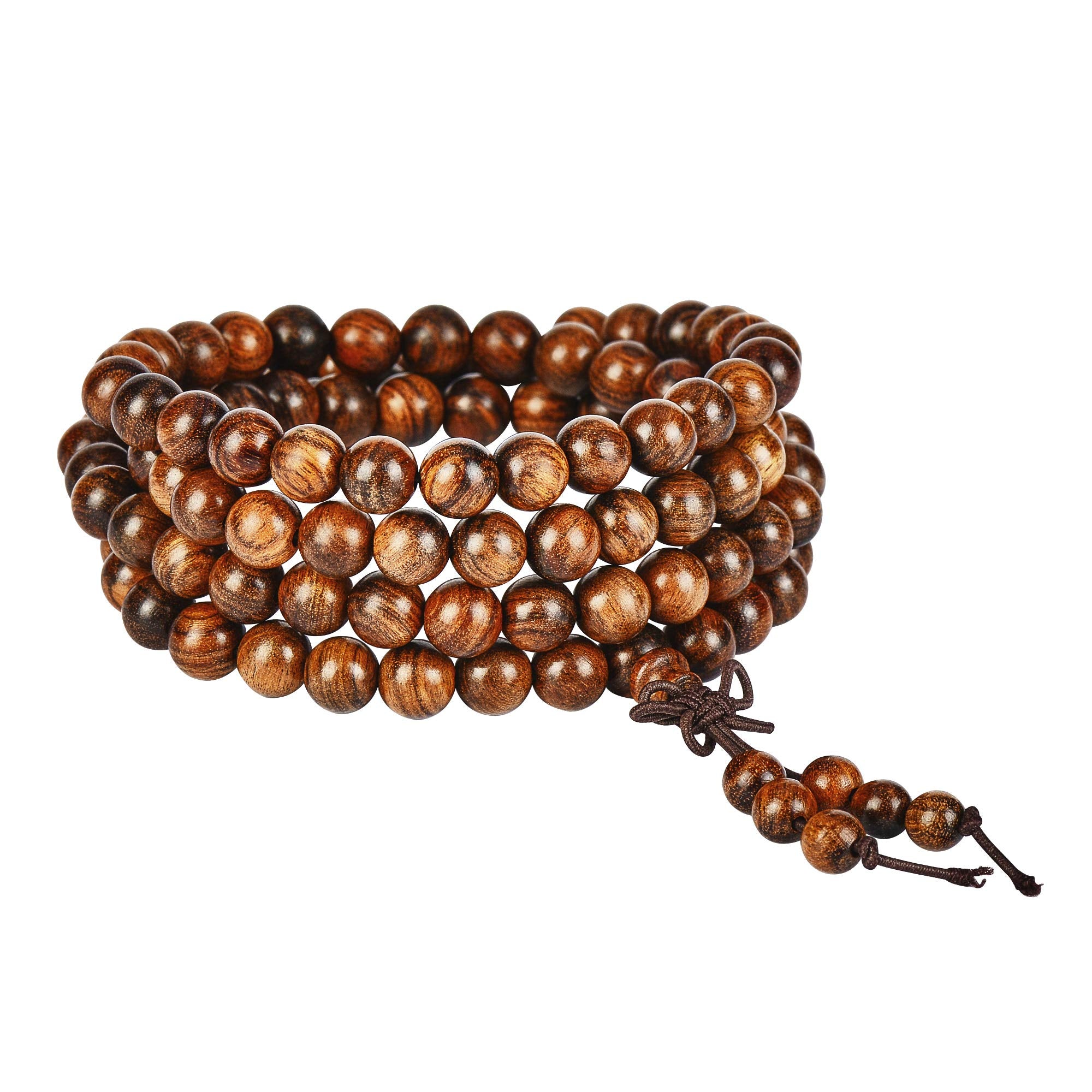 Mala Beads Bracelet 108 8mm Prayer Meditation Sandalwood Elastic…