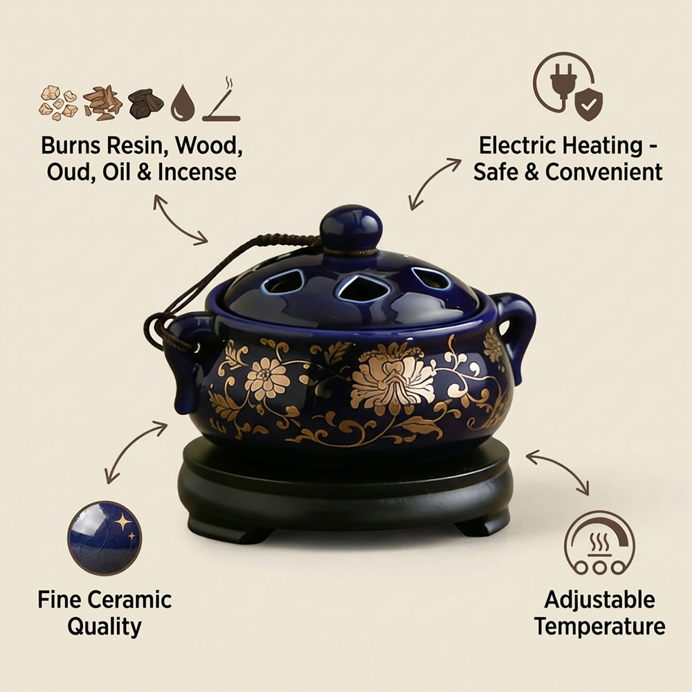 Ceramic Electric Herbal Incense Burner