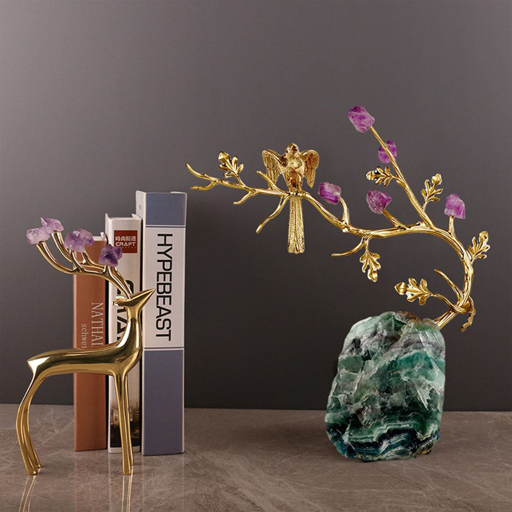 Fluorite Base With Copper Magpie