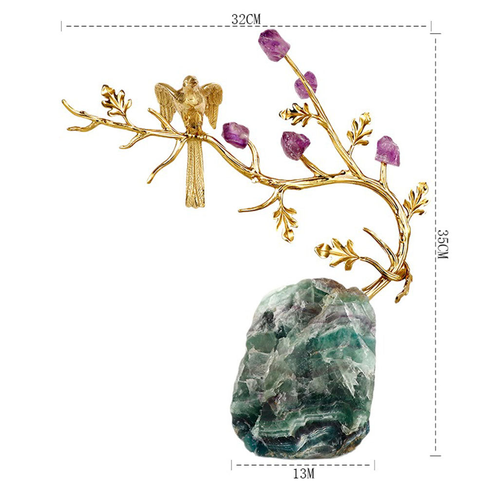 Fluorite Base With Copper Magpie