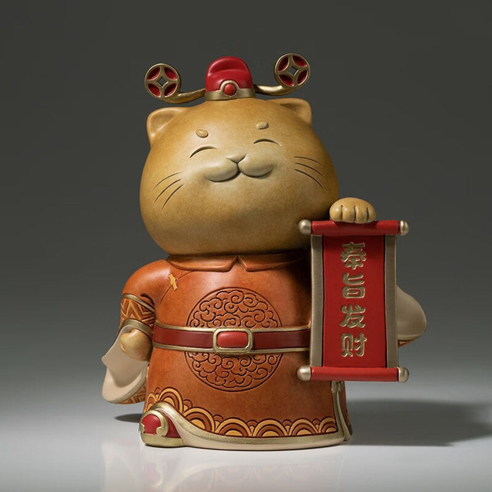Imperial Decree Feng Shui Cat Figurine