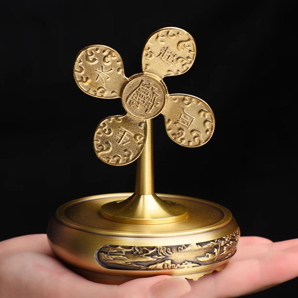 Brass Wealth Windmill Decor