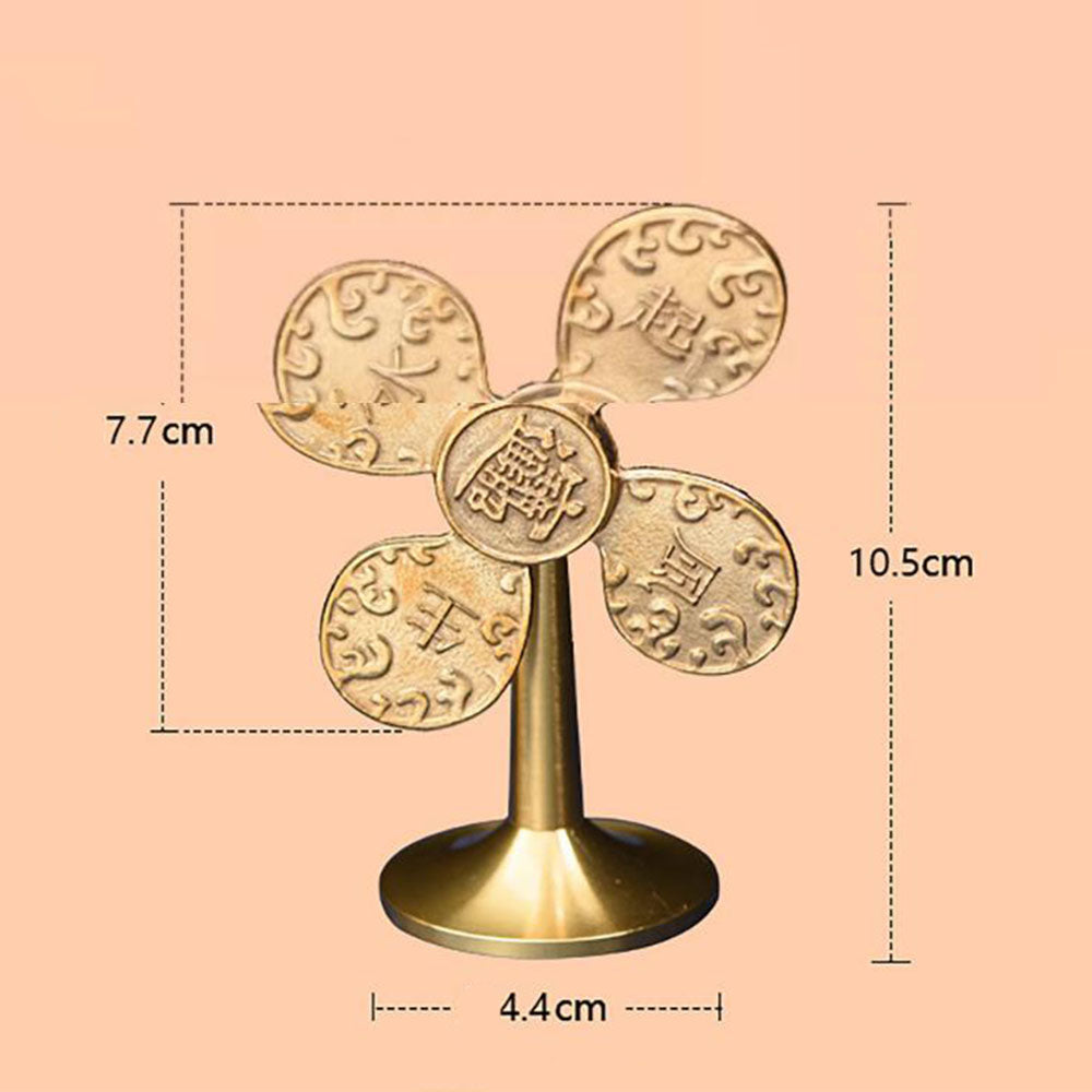 Brass Wealth Windmill Decor