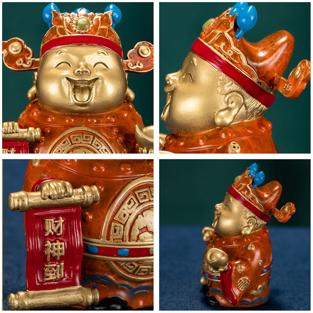 Five Direction Wealth God Figurine