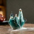 Green Glaze Mountain Dual-Use Incense Burner
