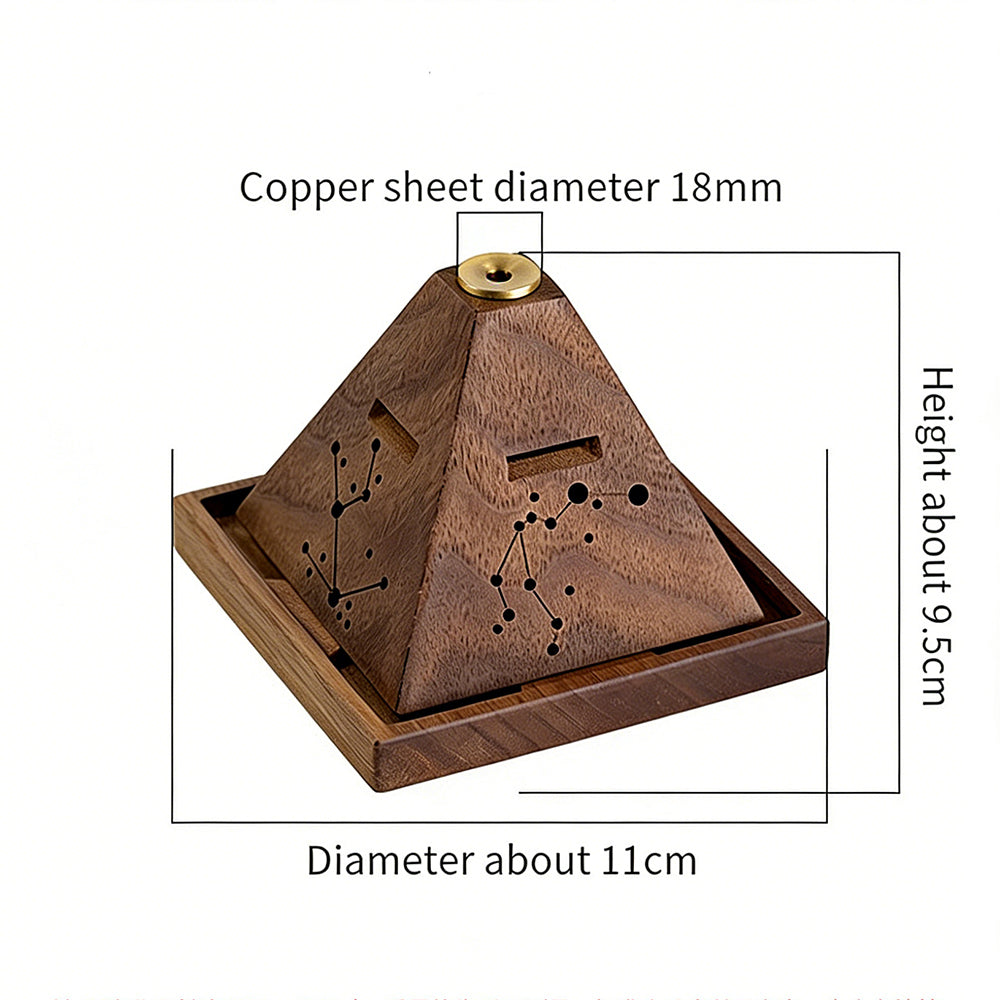 Pyramid Backflow Incense Burner