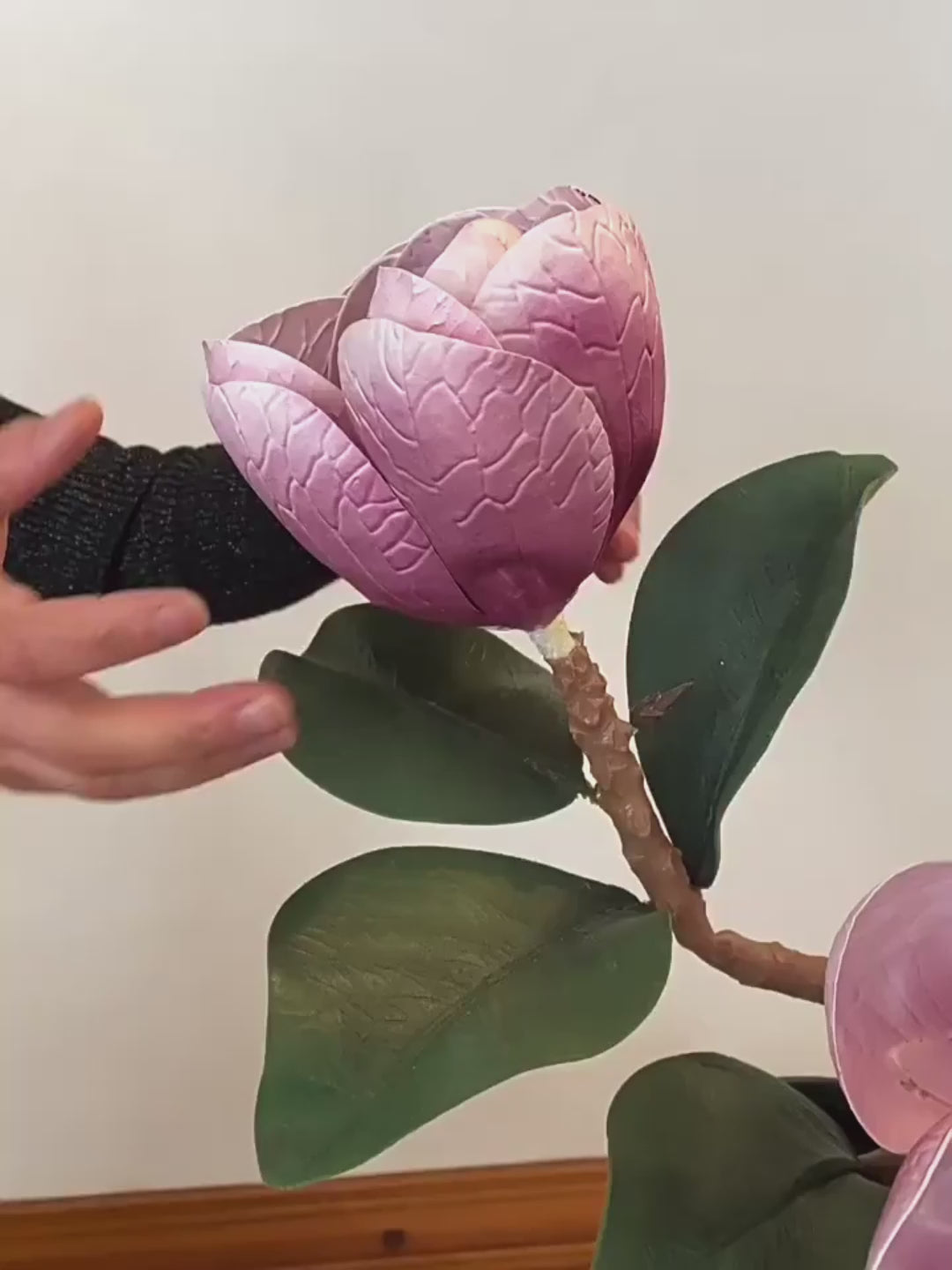 Artificial Magnolia Flower In Vase